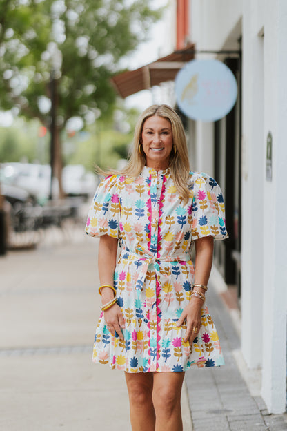TULIPS IN A ROW DRESS