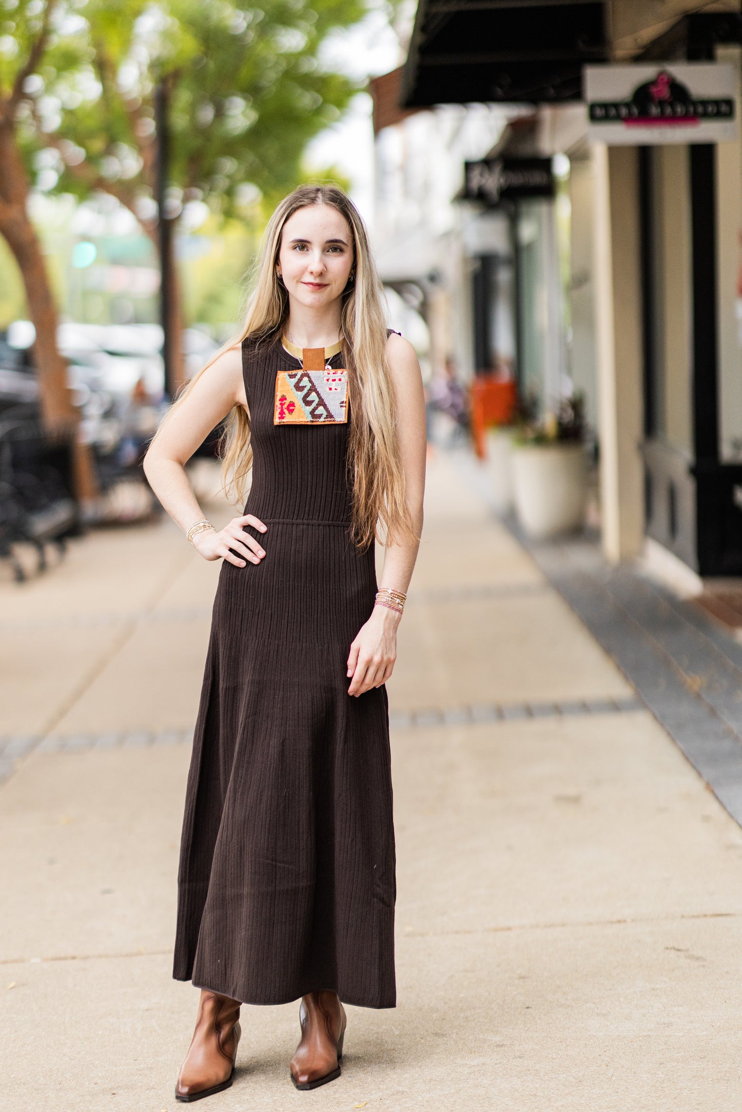 ELBA MIDI RIBBED SWEATER DRESS