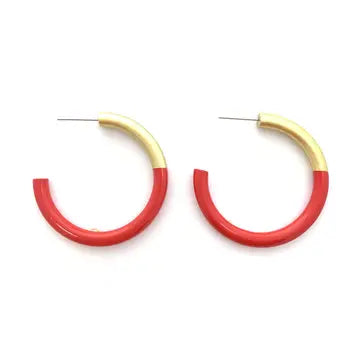 MEDIUM COLOR HORN HOOPS