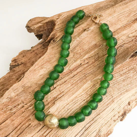 BRASS BALL NECKLACE