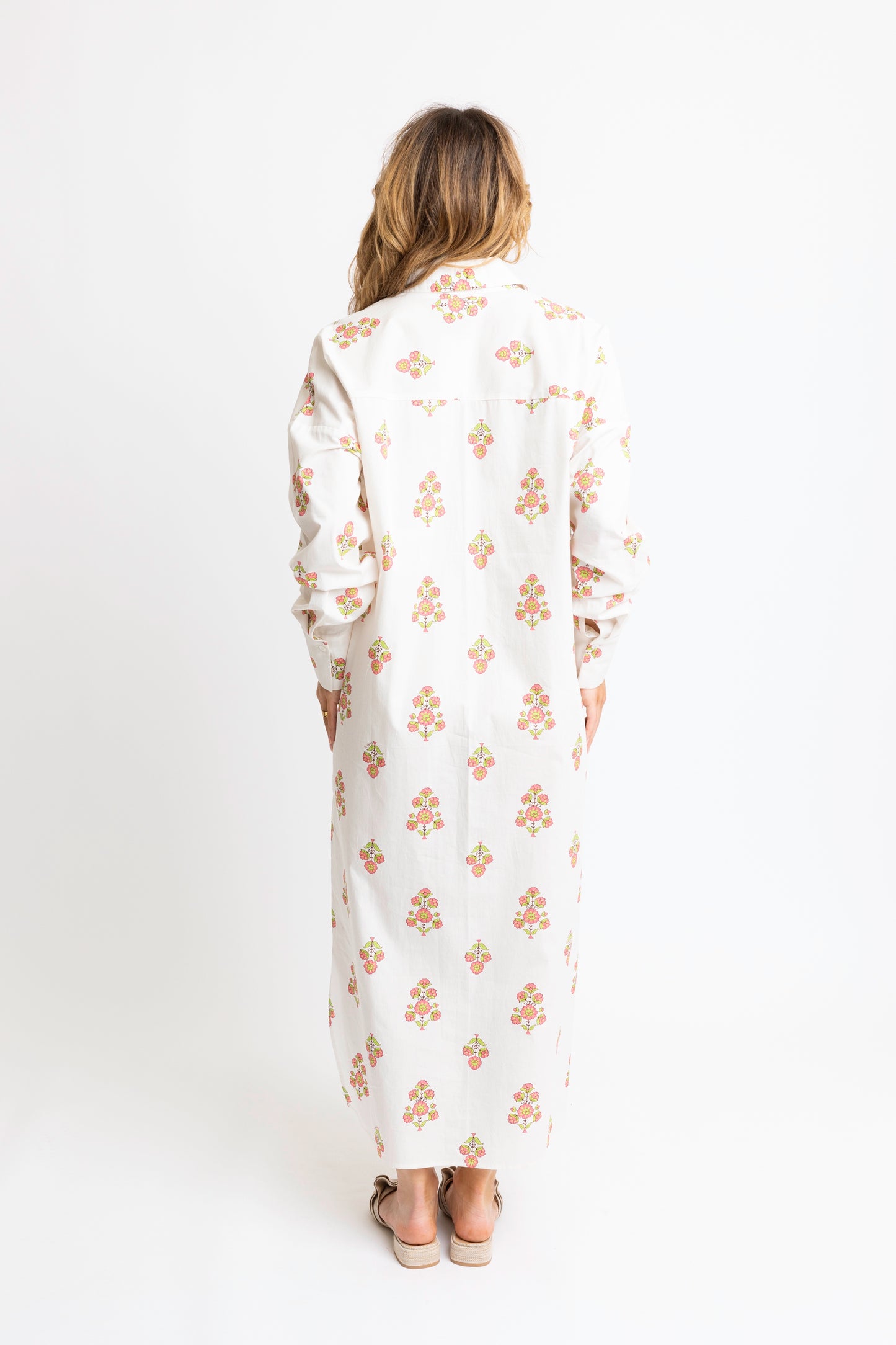 THE ELEVATED POPLIN FLORAL DRESS