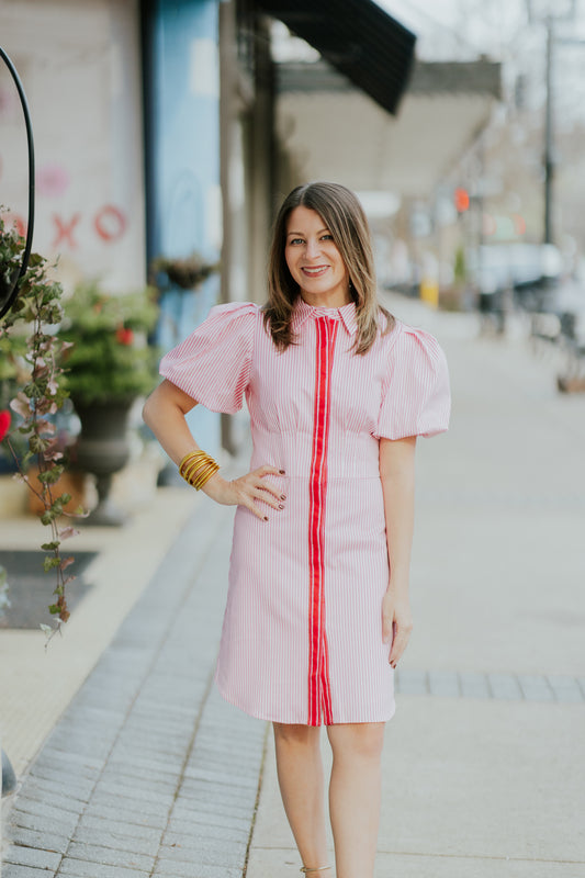 BRITT PINK CARNATION DRESS