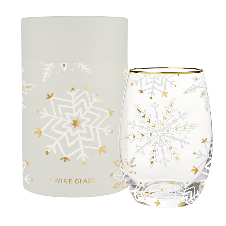 STEAMLESS SNOWFLAKE WINEGLASS