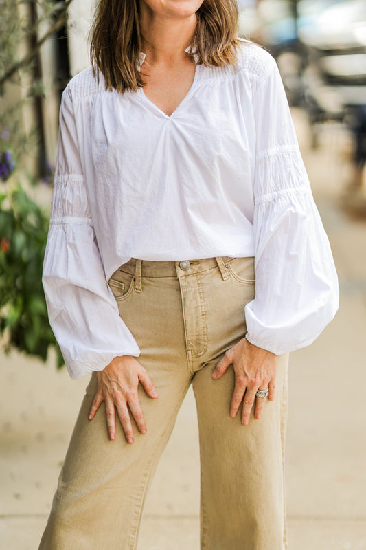 ADAGIO WHITE COTTON TOP