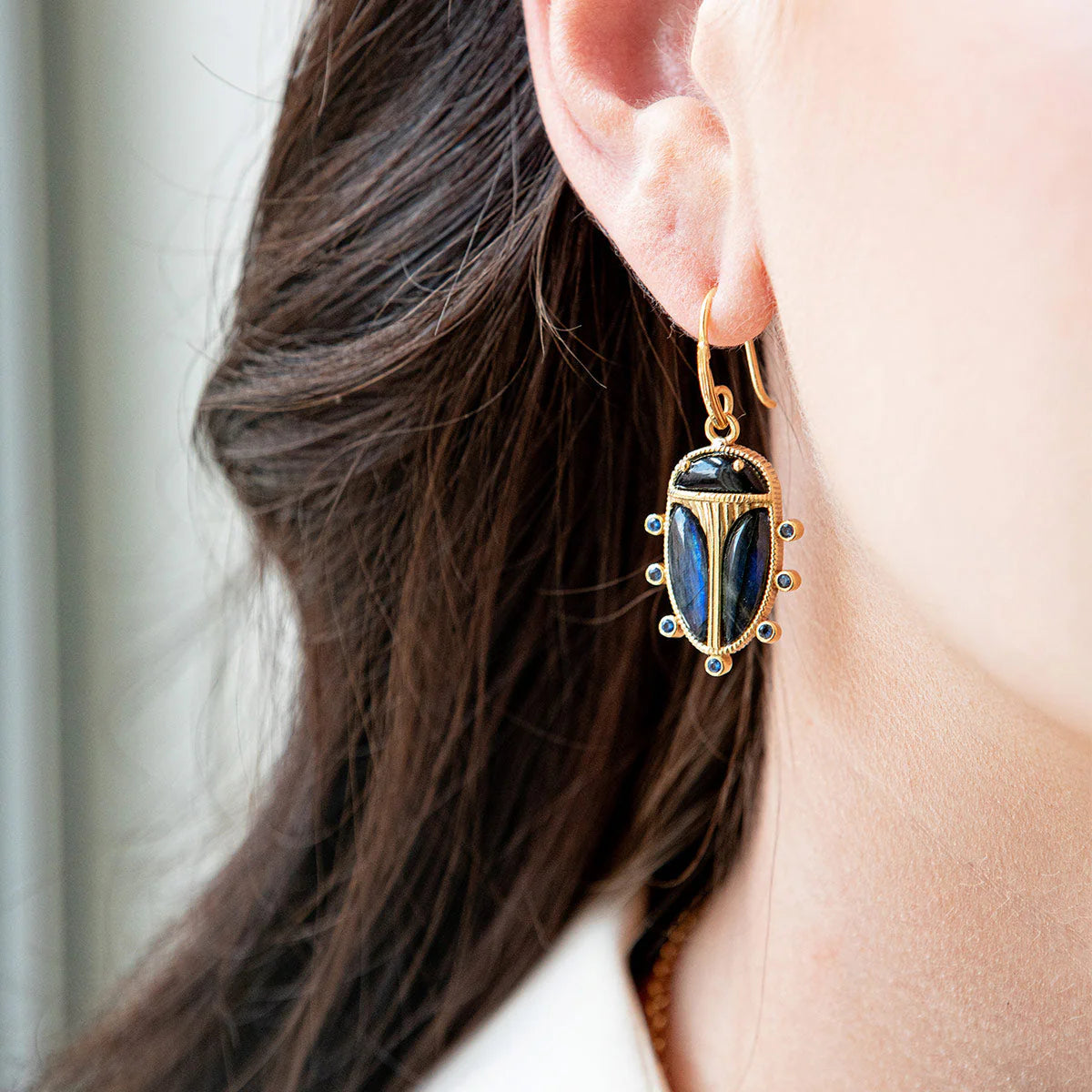 SCARABS PETITE DROP EARRINGS