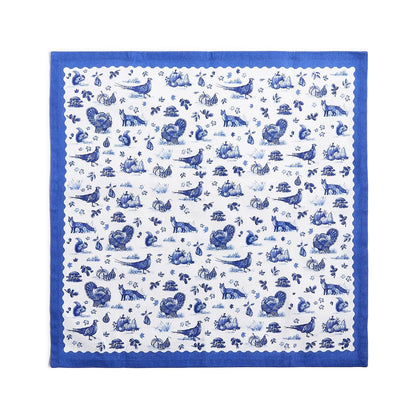 FALLING FOR BLUE TOILE SET OF 4 CLOTH NAPKINS