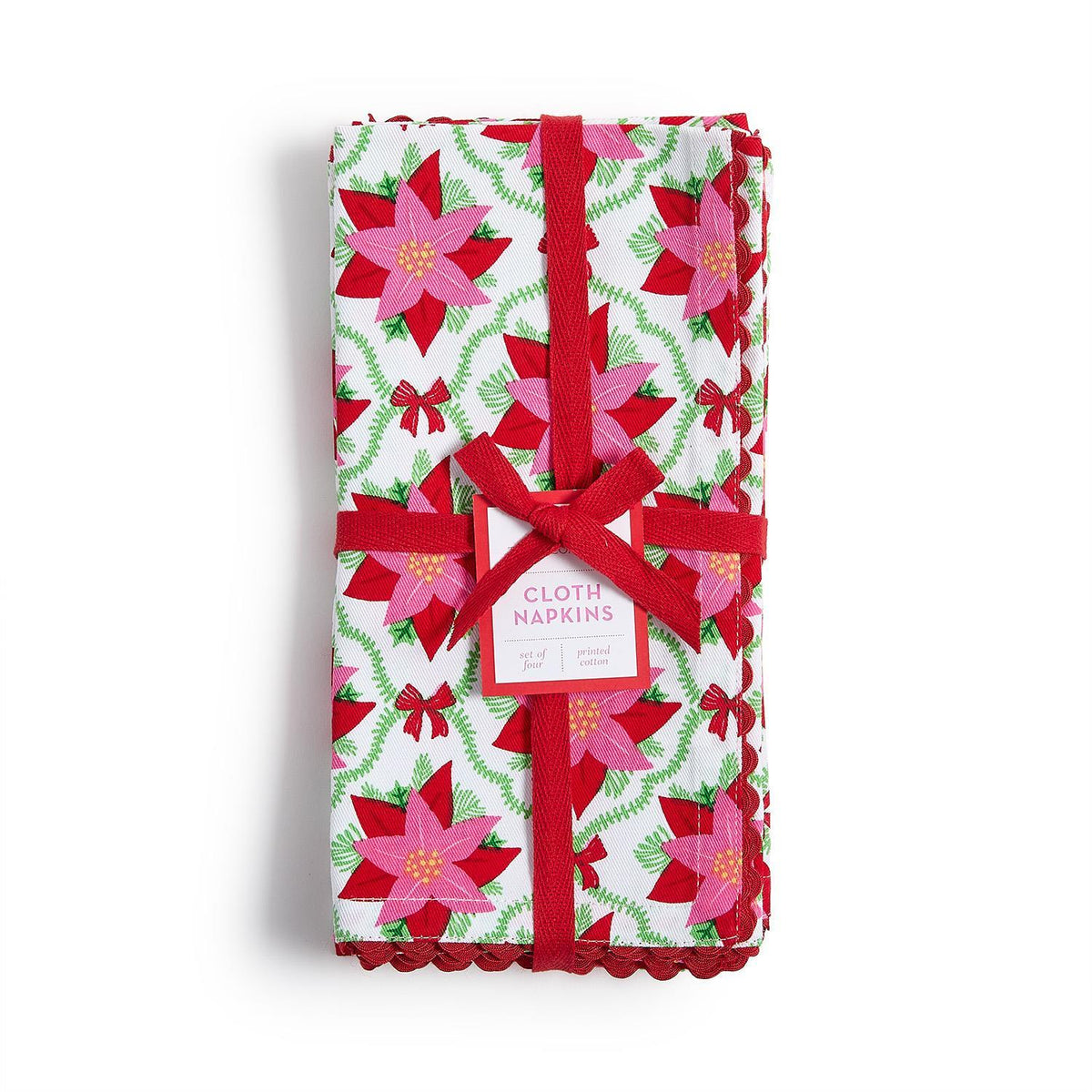 POINSETTIA CLOTH NAPKINS