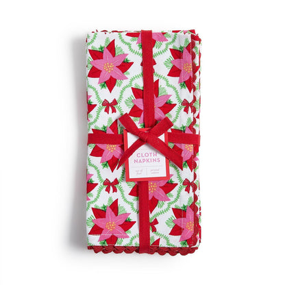 POINSETTIA CLOTH NAPKINS