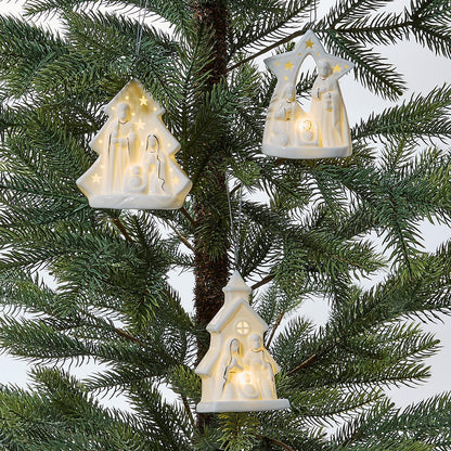 STARRY MANGER LIGHT UP KEEPSAKE ORNAMENT