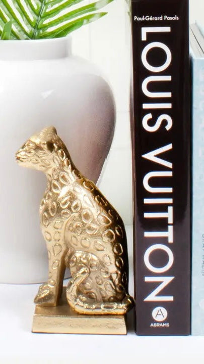 LEOPARD  BOOKENDS