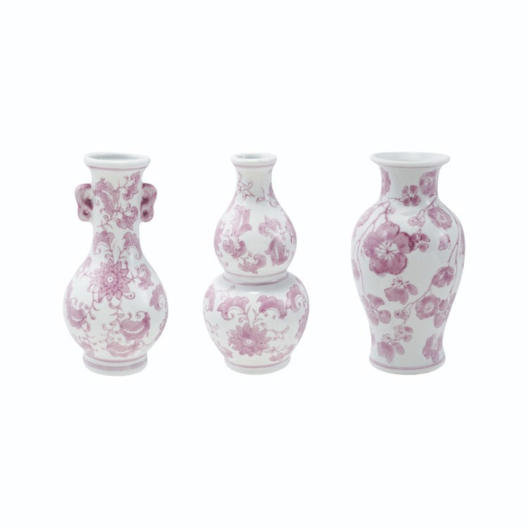 STONE ROSE FLORAL VASES