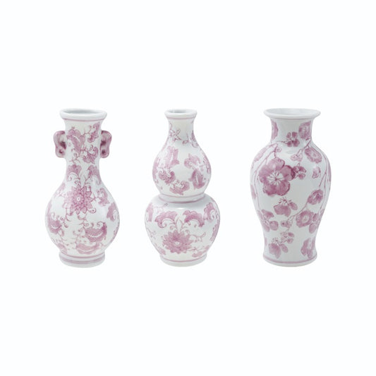 STONE ROSE FLORAL VASES