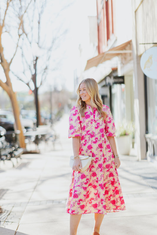 RILEY DRESS IN DAISY CHAIN