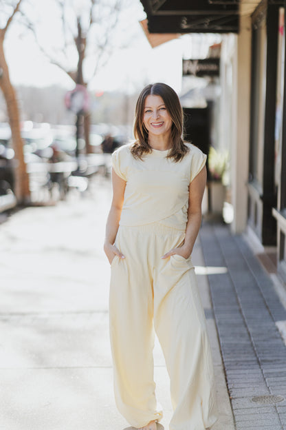 HOT SHOT SUNLIT YELLOW SET FREE PEOPLE