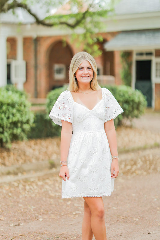 AFTERNOON ALLURE MINI DRESS