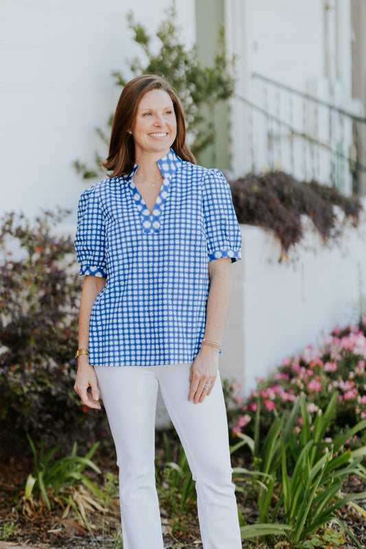 TRICIA GINGHAM TOP