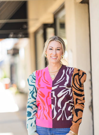 TEDDIE ZEBRA SWEATER