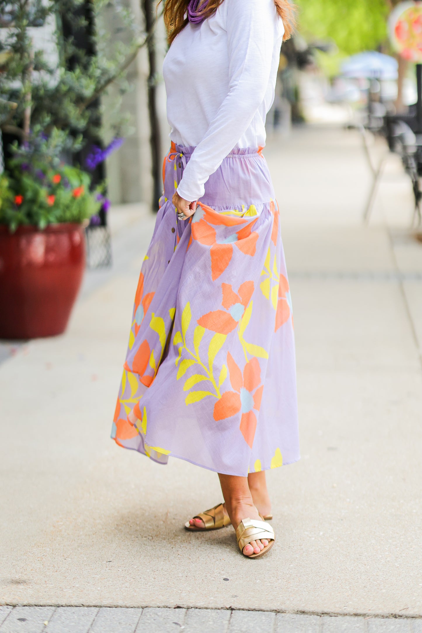 FLORAL SWING ME SKIRT