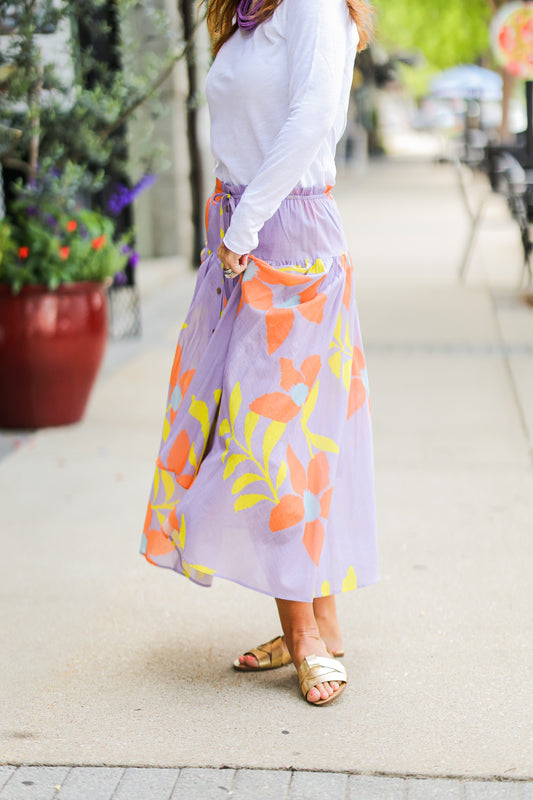 FLORAL SWING ME SKIRT