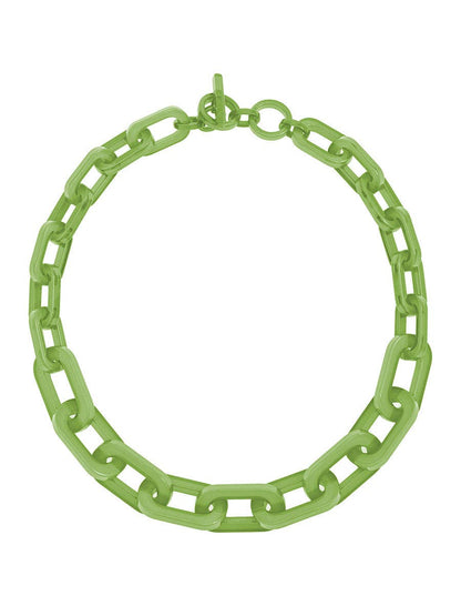 RESIN CHAIN COLOR NECKLACE
