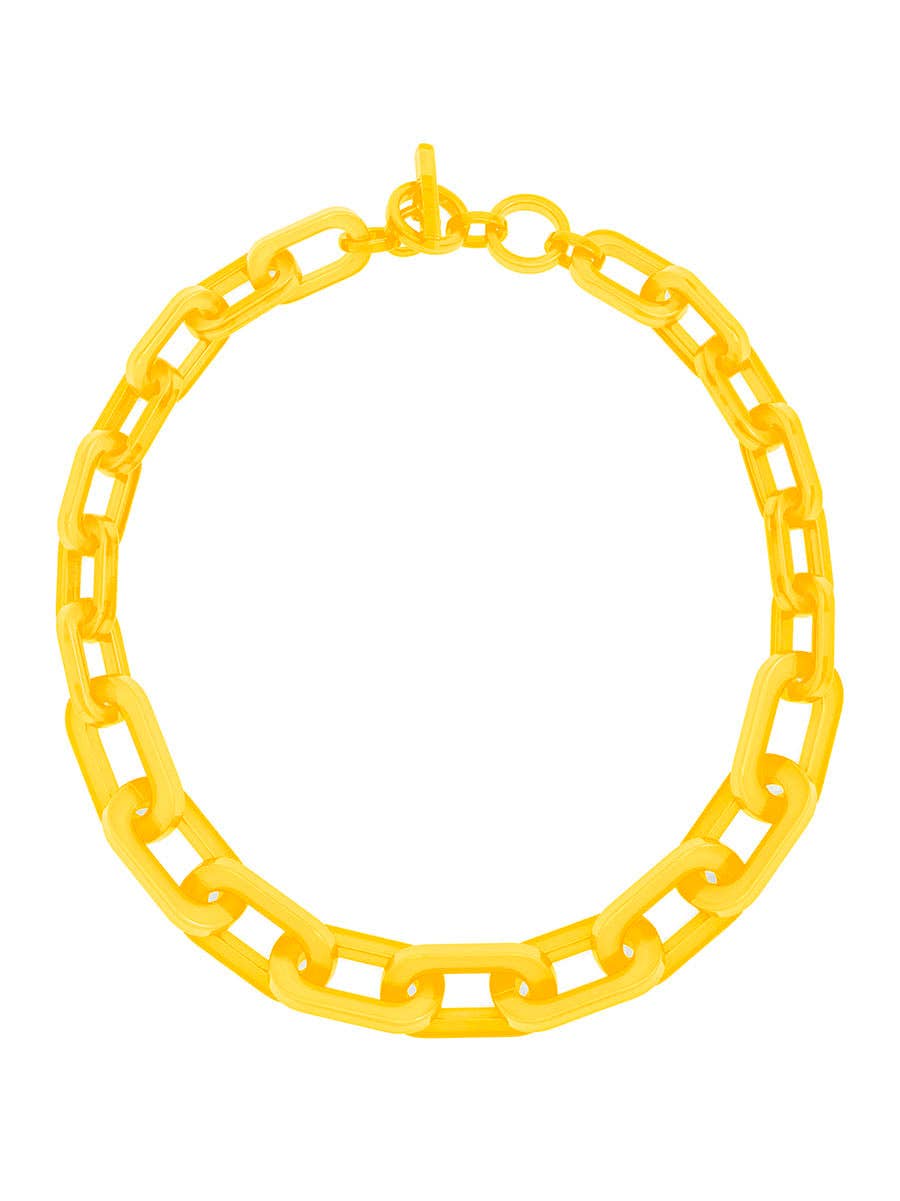 RESIN CHAIN COLOR NECKLACE
