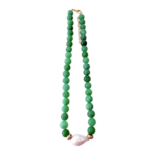 BRENNA BEADED PEARL NECKLACE