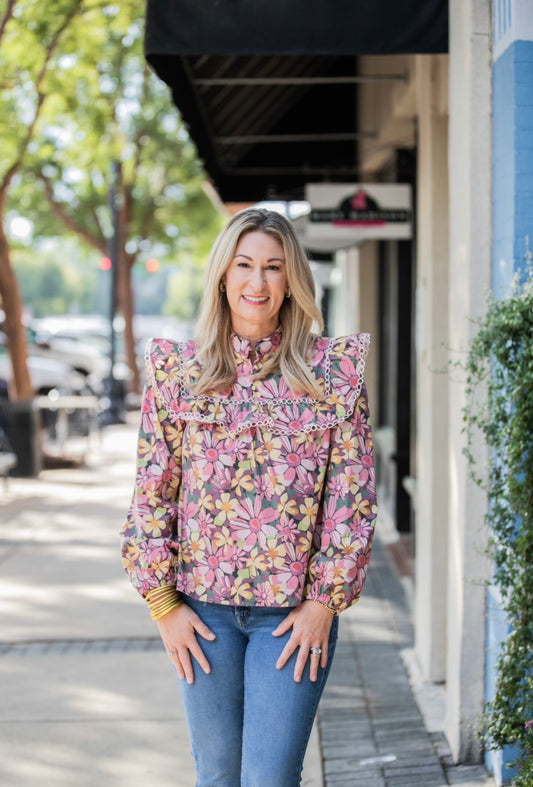 ELLE TEABERRY BLOUSE