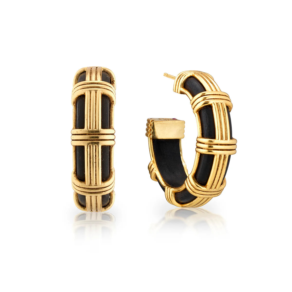 GAIA CAGE HOOP EARRING
