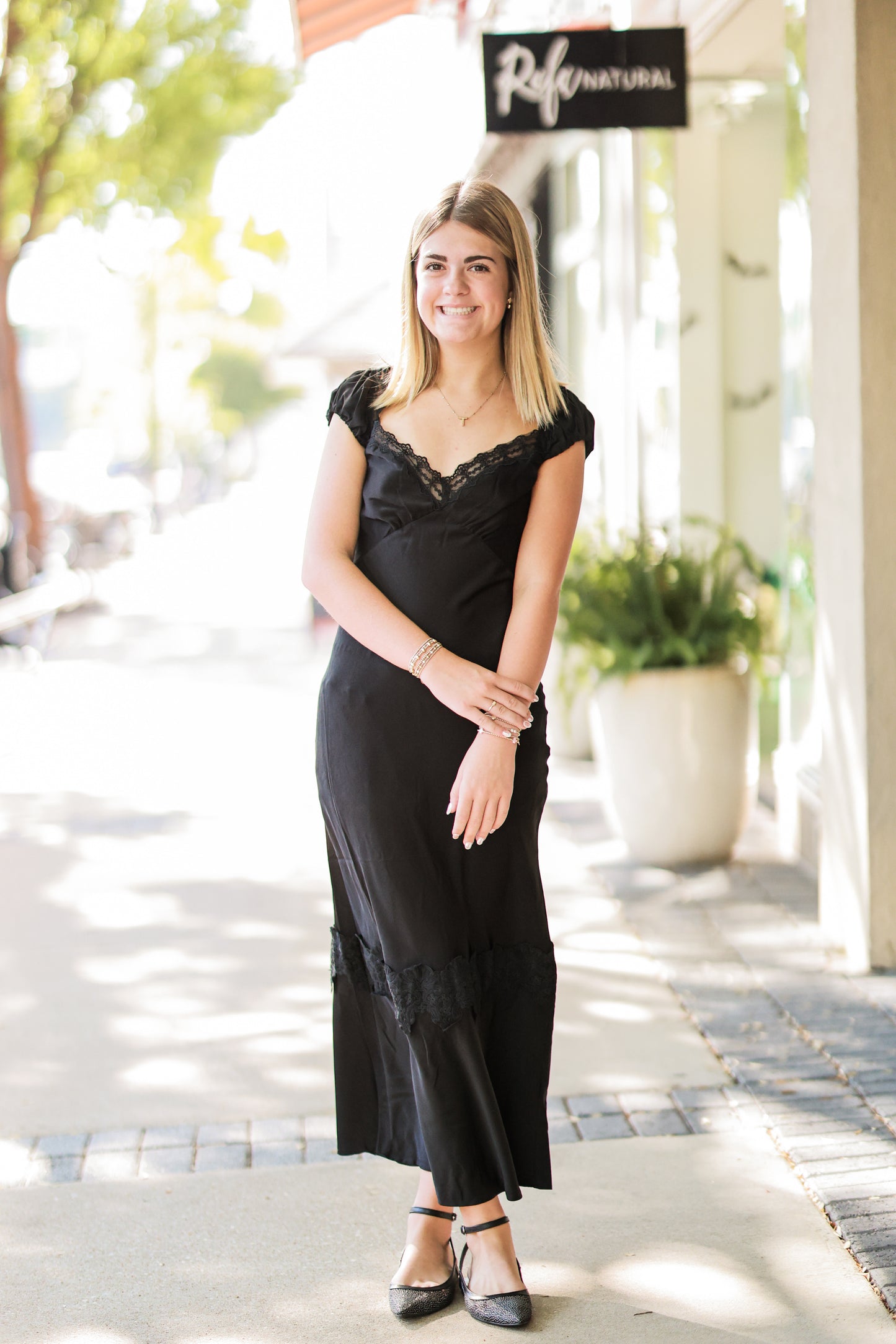 MOMENTO BIAS MIDI DRESS