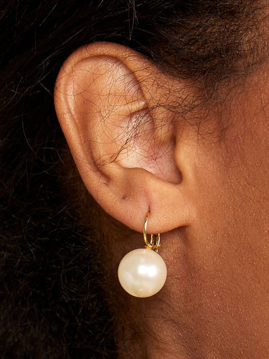 SINGLE ACCENT PEARL EARRING