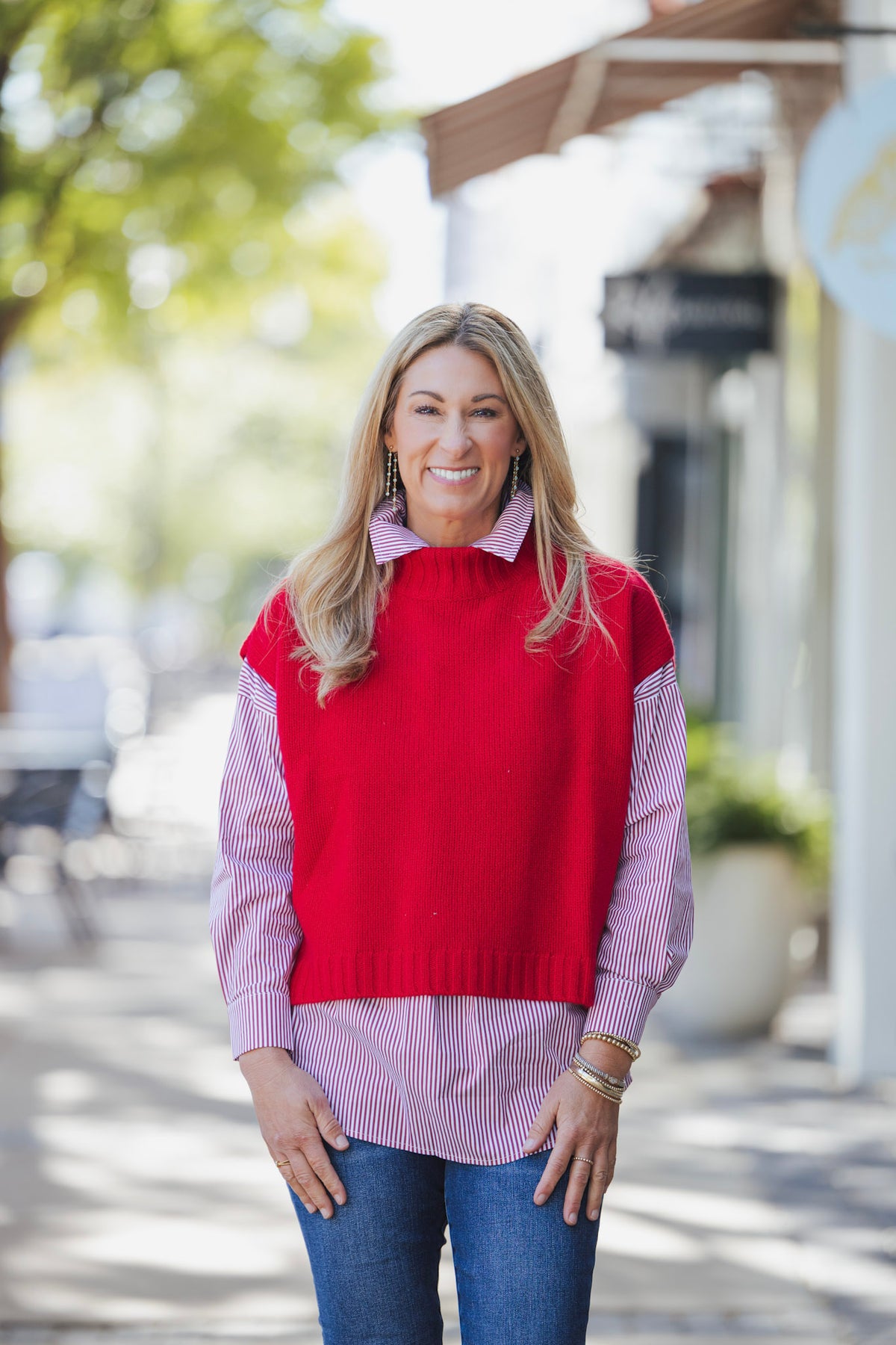 RED SCOTTIE SWEATER VEST