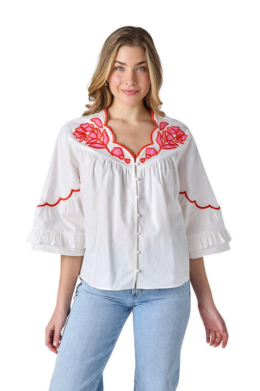 ITY BLOUSE IN IVORY