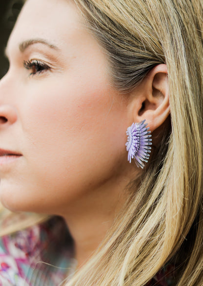 LAVENDER MINI MADELINE EARRING