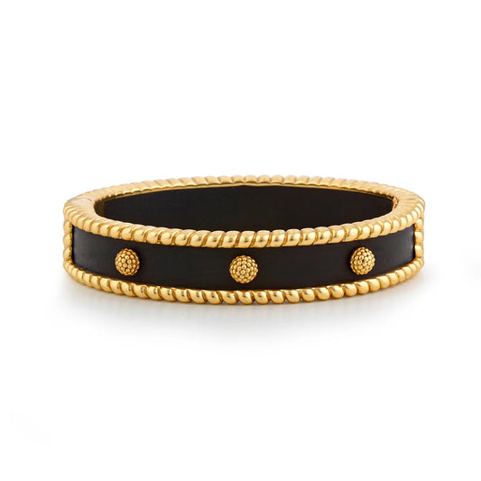 BERRY SMAKK HINGED EBONY BANGLE