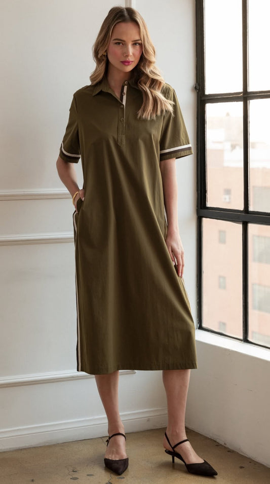 JUNI OLIVE DRESS