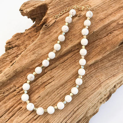 STUDDED GEMSTONE NECKLACE