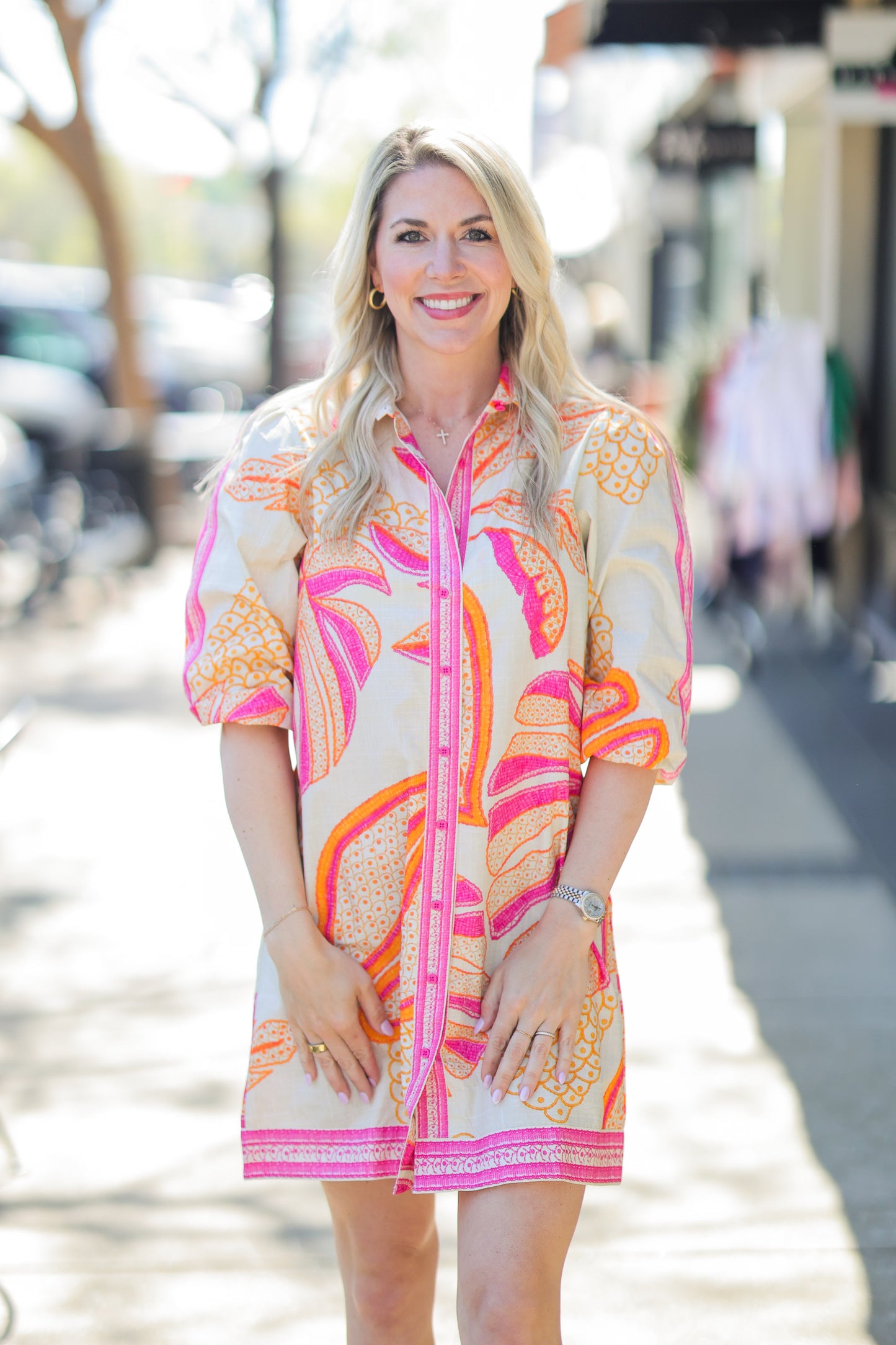 OUTLINE PALMS AVA DRESS