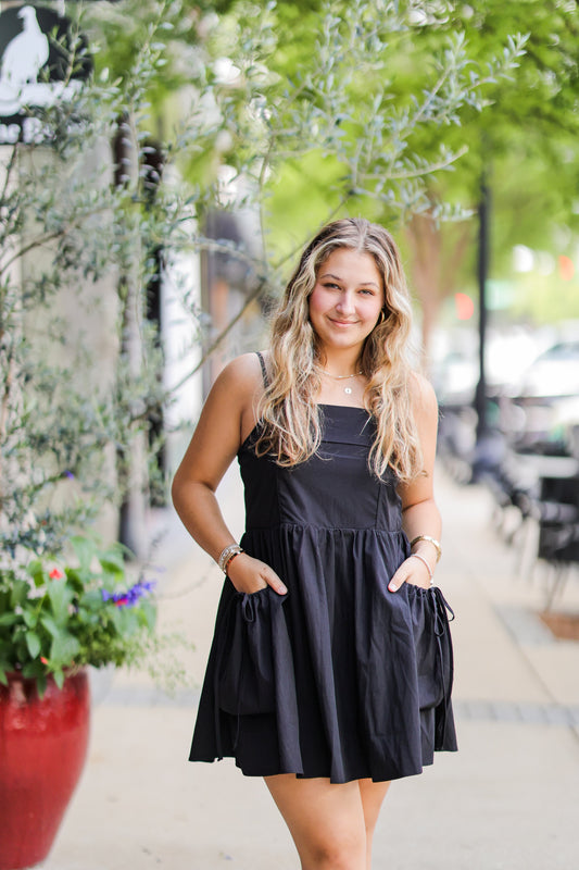 CARMINE BLACK DRESS
