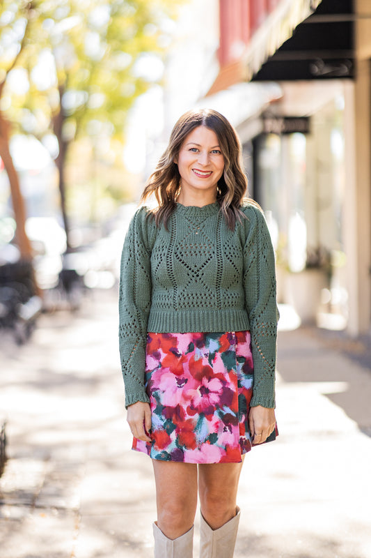 SALLY POINTELLE KNIT JUMPER