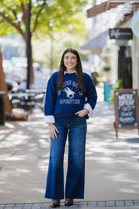 OXFORD BLUE ESTATE BF SWEATSHIRT