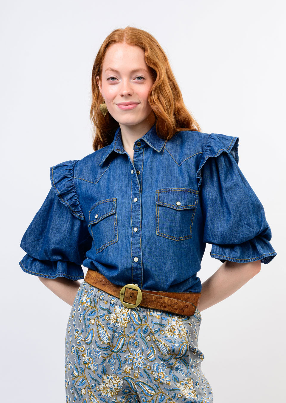 ANNIE INDIGO TOP