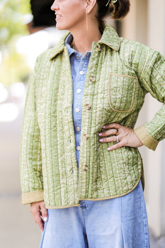 ALEXIE JACKET IN OLIVE
