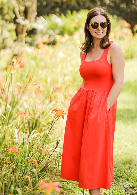 MIXED MEDIA SPANX DRESS