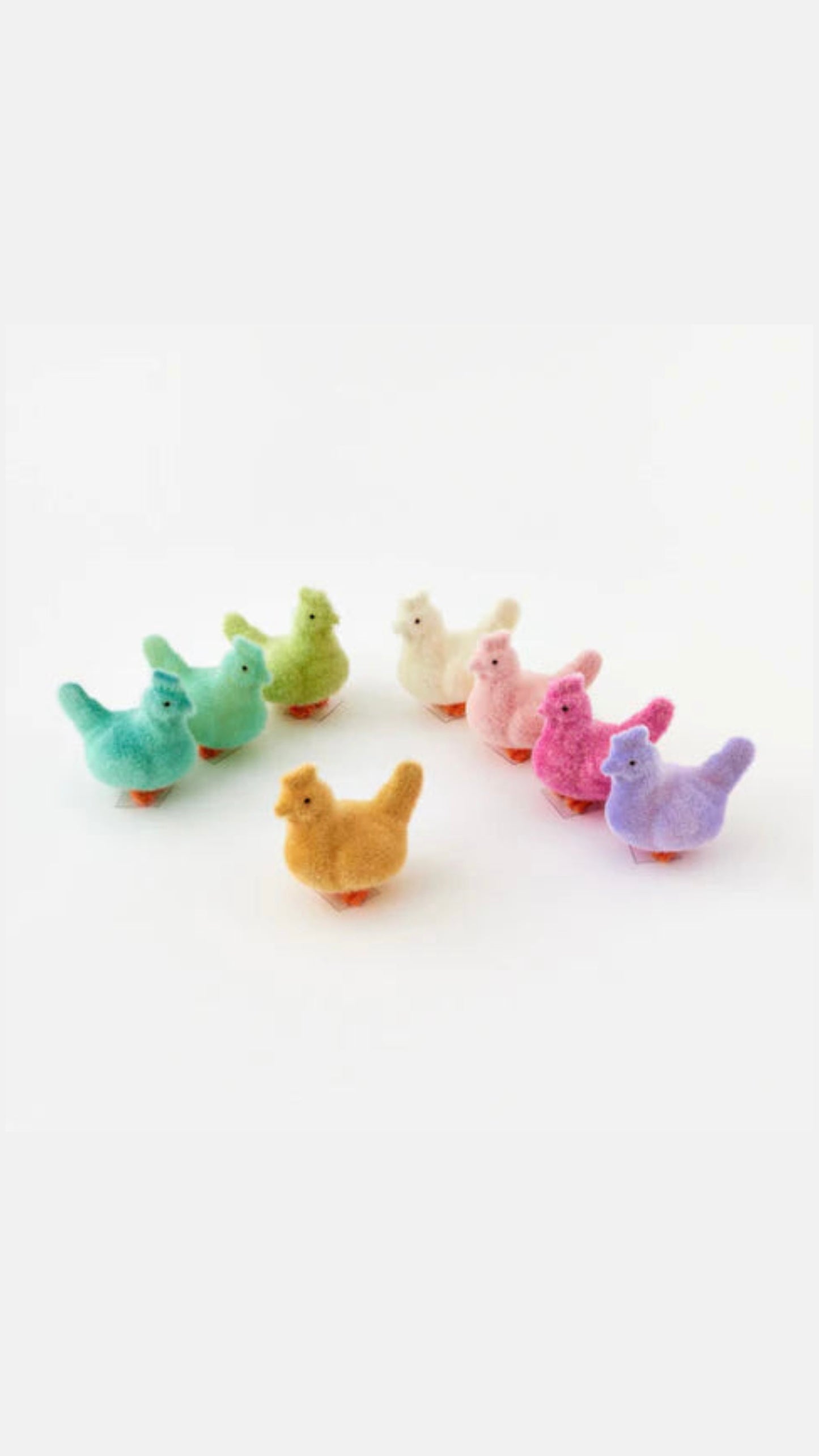 FLOCKED MINI ROOSTER