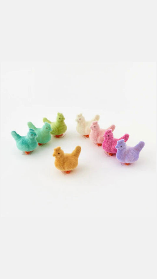 FLOCKED MINI ROOSTER