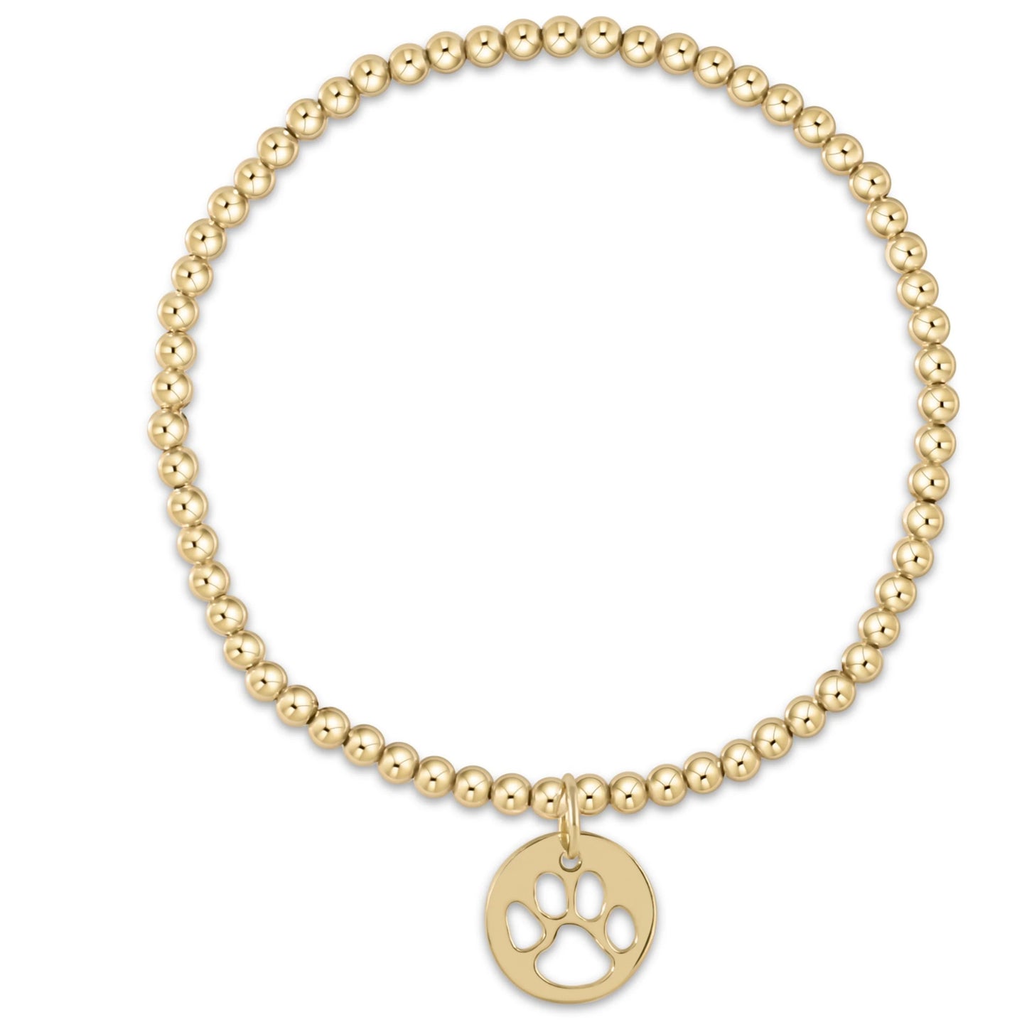 CLASSIC GOLD 3MM PAW PRINT