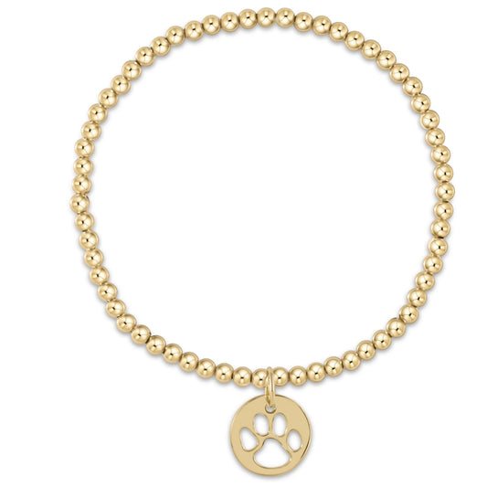 CLASSIC GOLD PAW PRINT