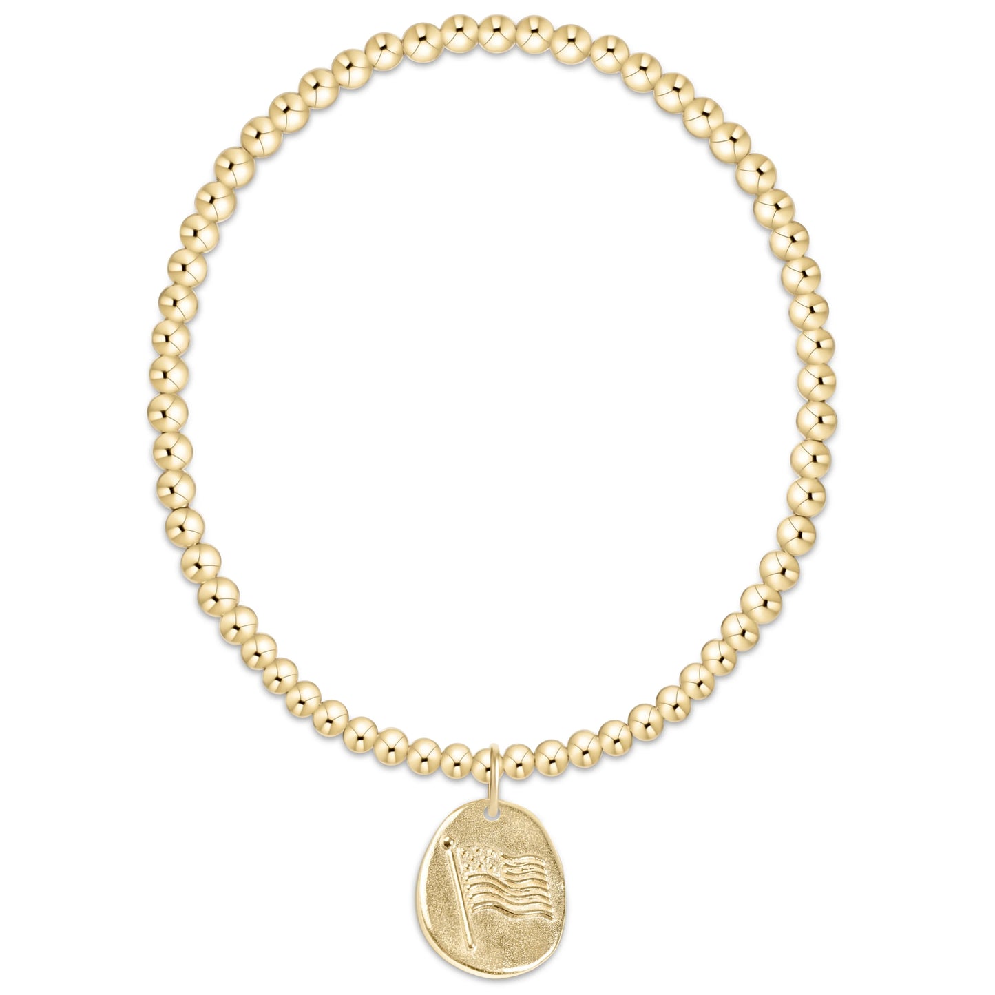 CLASSIC GOLD 3MM INSPIRE AMERICA GOLD DISC