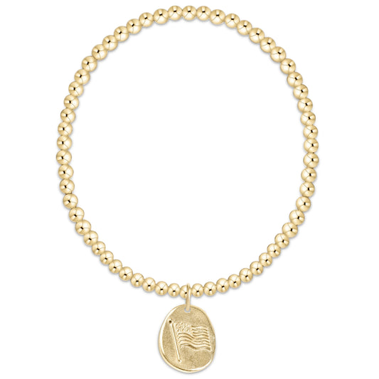 CLASSIC GOLD 3MM INSPIRE AMERICA GOLD DISC