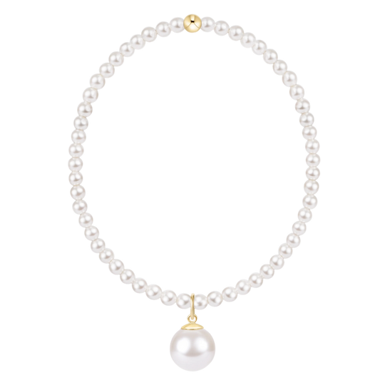 CLASSIC PEARL 3MM PEARL WITH 10MM PEARL CHARM